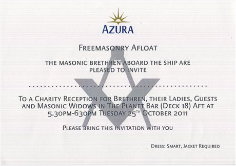 Masons On Board Azura